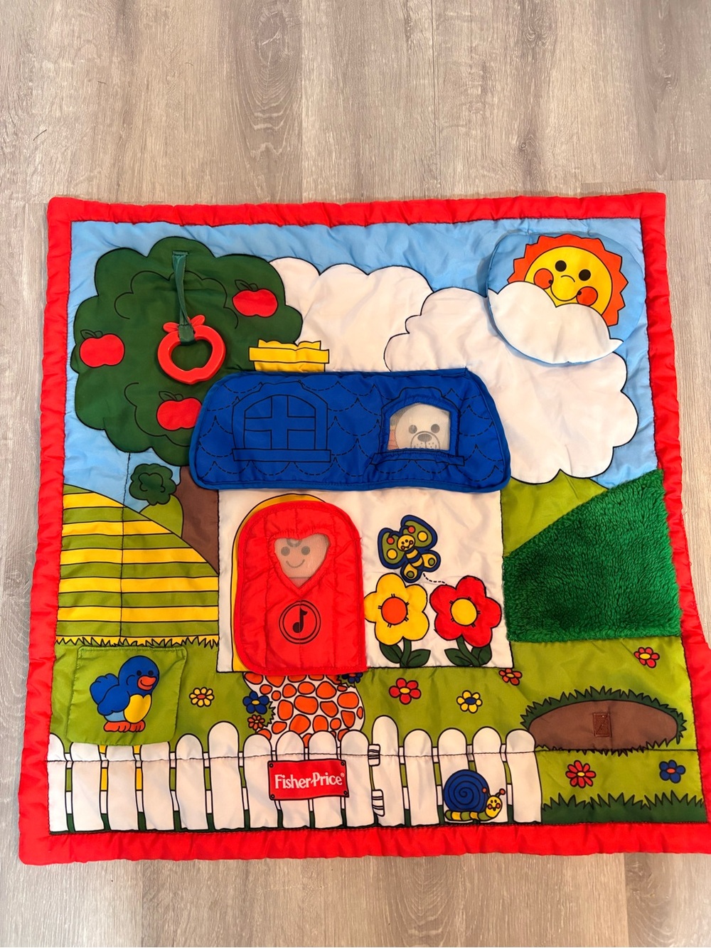 Fisher-Price Little People 1990s cottage activity mat in excellent condition